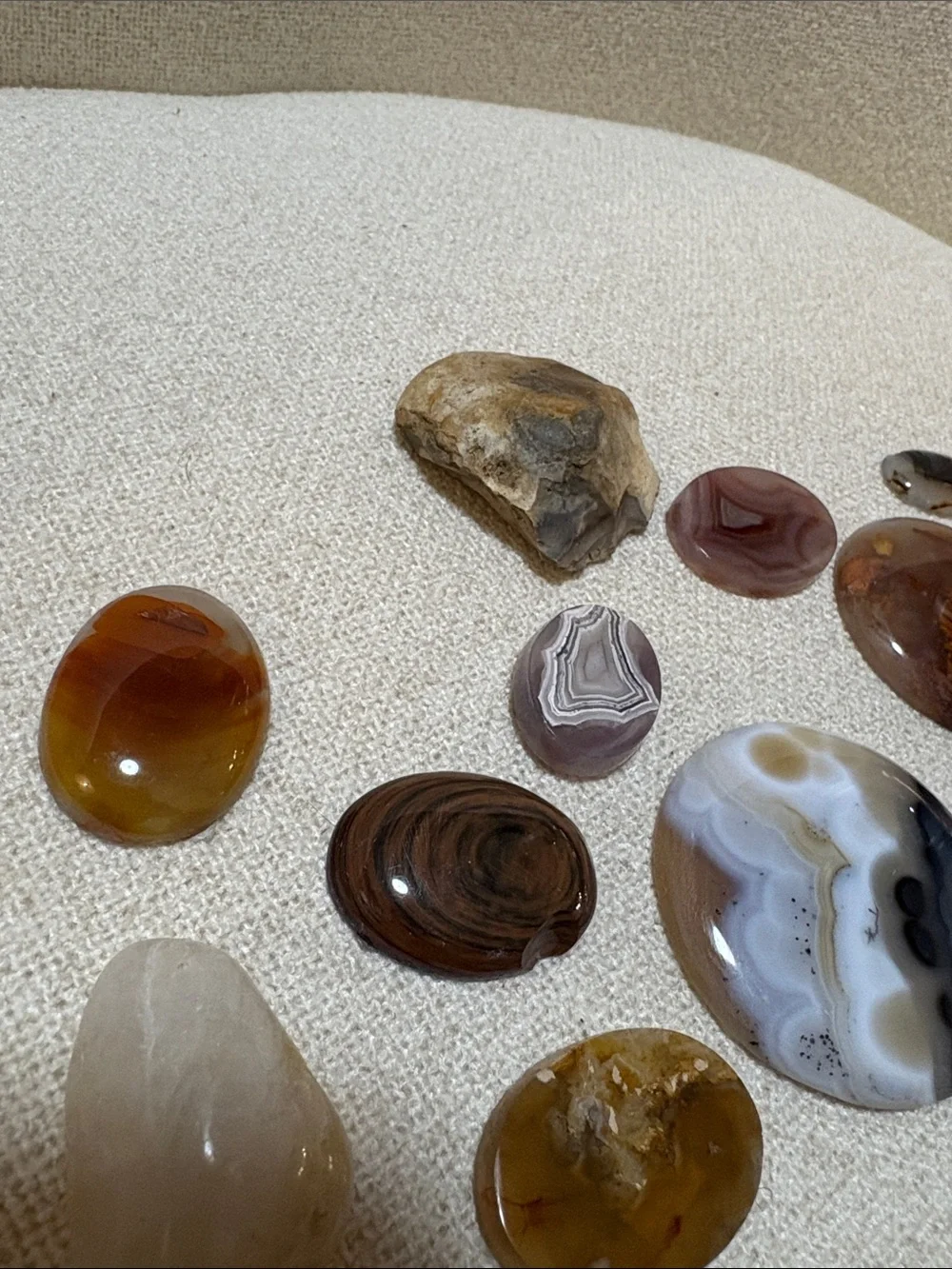 20pc Polished Agate & Jasper Cabochon Crystal Lot
